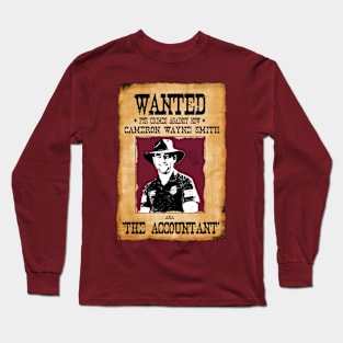 State of Origin - QUEENSLAND - Wanted Poster- CAMERON SMITH Long Sleeve T-Shirt